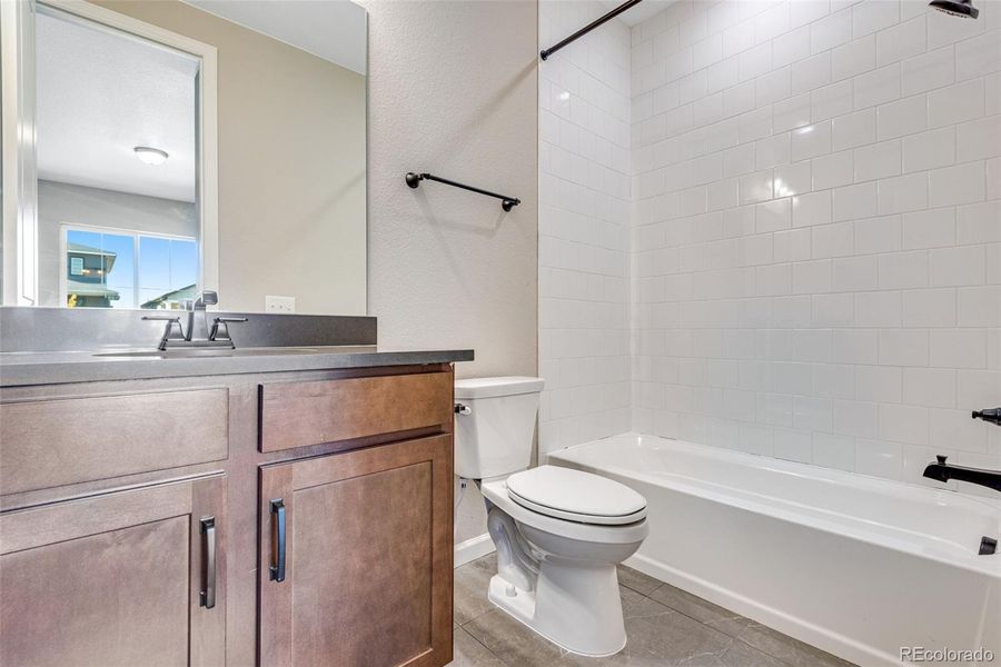 Furnished interior view inside a new home in Ensemble at The Aurora Highlands, Aurora (Image 11). Furnished interior view inside a new home in Ensemble at The Aurora Highlands, Aurora (Image 11).