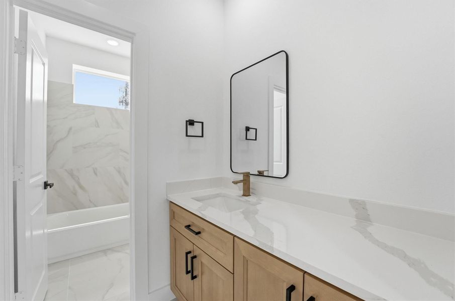 Furnished interior view inside a new home in , Houston (Image 12).