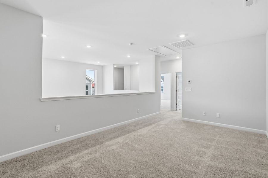 Spacious, unfurnished interior of a new home in Ovation at Sweetbrier, Durham (Image 25). Spacious, unfurnished interior of a new home in Ovation at Sweetbrier, Durham (Image 25).