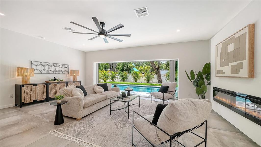 Furnished interior view inside a new home in , Sarasota (Image 17).