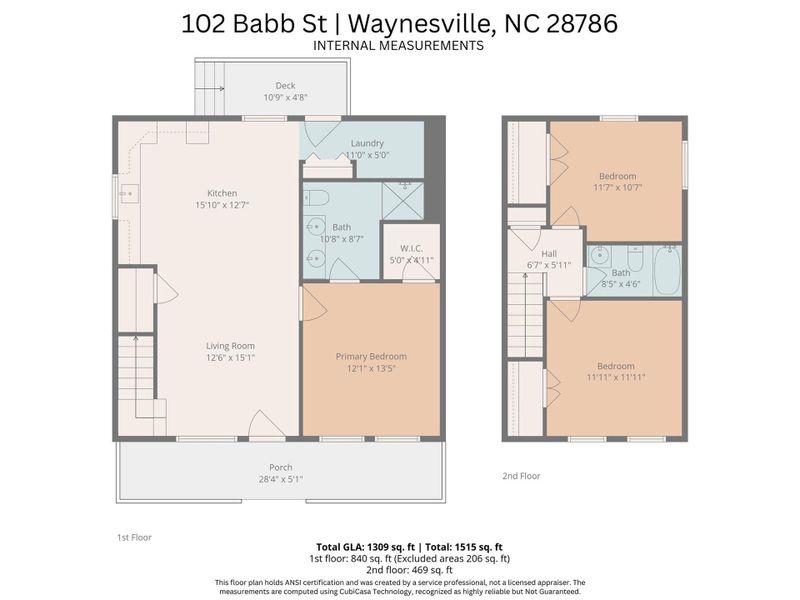 2D floor plan layout of this home in , Waynesville, NC (Image 3).