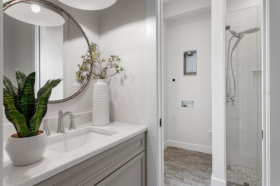 Furnished interior view inside a new home in , Tampa (Image 44).