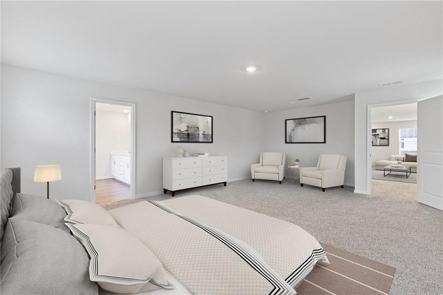 Furnished interior view inside a new home in , Braselton (Image 15).