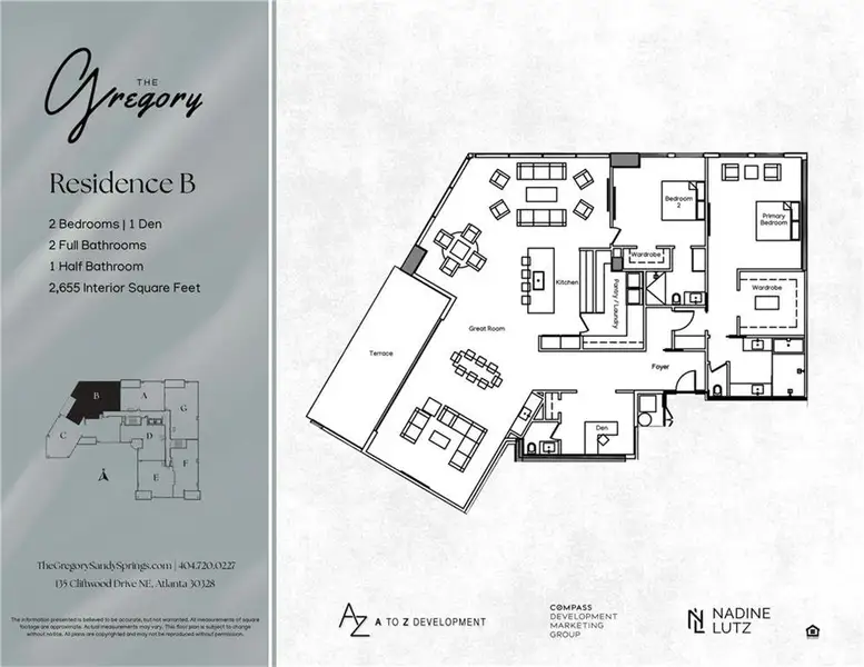 2D floor plan layout of this home in , Sandy Springs, GA (Image 4).