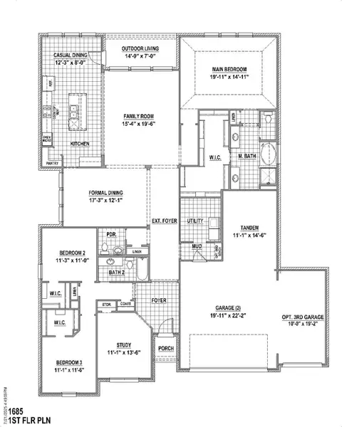 Plan 1685 1st Floor (4C)