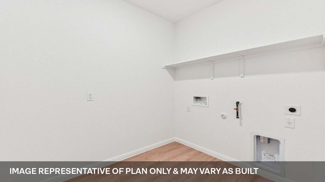 Representative unfurnished interior of a home built from the The Mitchell by D.R. Horton in Bar W Ranch, Leander (Image 18).