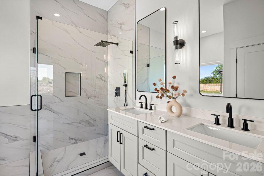 Furnished interior view inside a new home in , Flat Rock (Image 35).