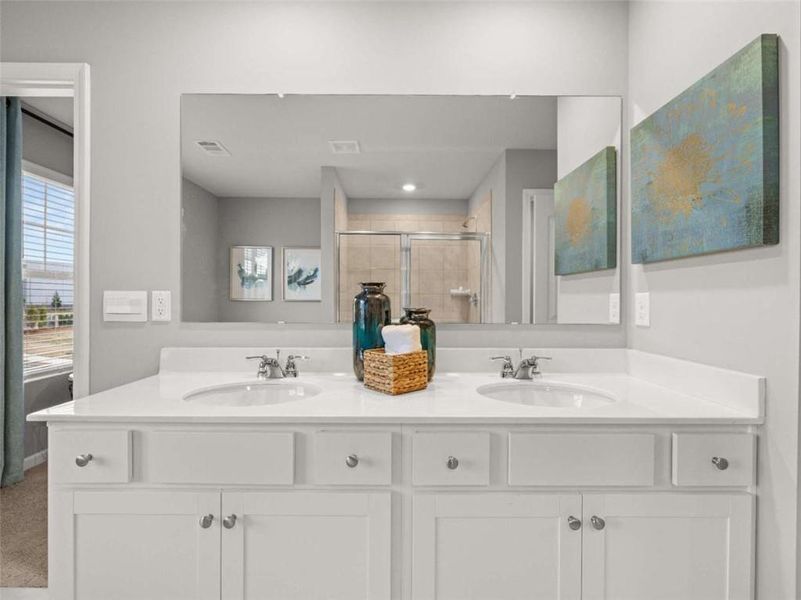 Furnished interior view inside a new home in Rosewood Farms, Acworth (Image 7).