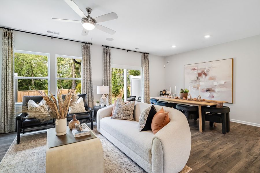 Furnished interior view inside a new home in Forestville Station, Raleigh (Image 8).
