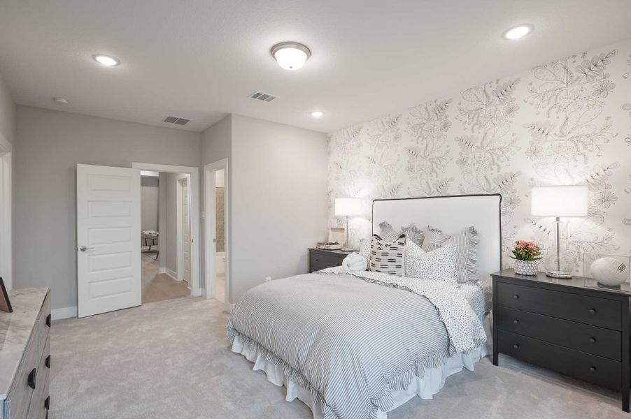Representative furnished interior of a home built from the Milan by Tri Pointe Homes in Dunham Pointe, Cypress (Image 73).