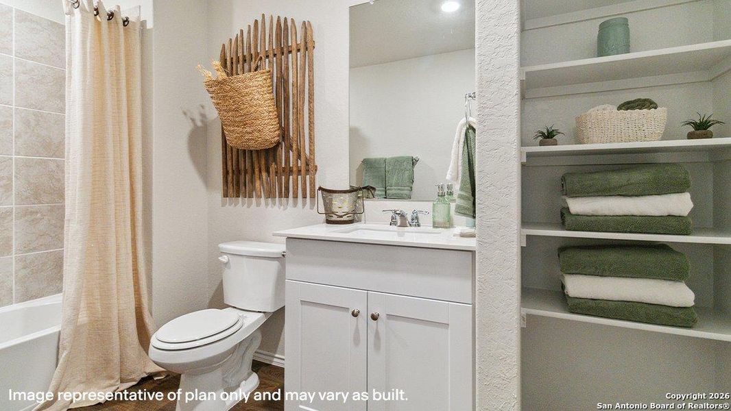 Furnished interior view inside a new home in Applewood, San Antonio (Image 36). Furnished interior view inside a new home in Applewood, San Antonio (Image 36).