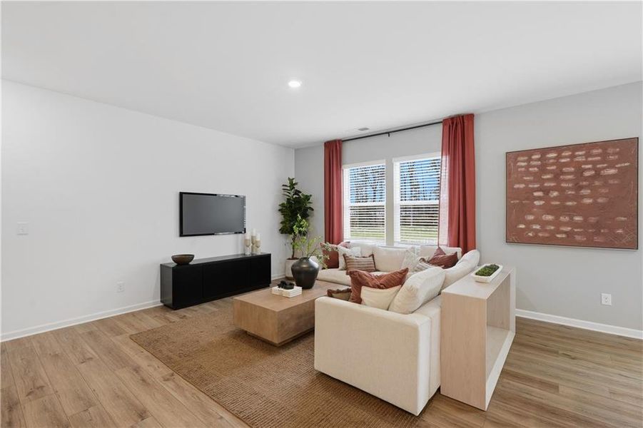 Furnished interior view inside a new home in Crossvine Village, LaGrange (Image 26).
