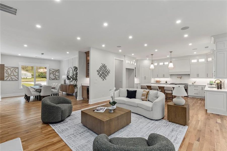 Furnished interior view inside a new home in , Atlanta (Image 16).