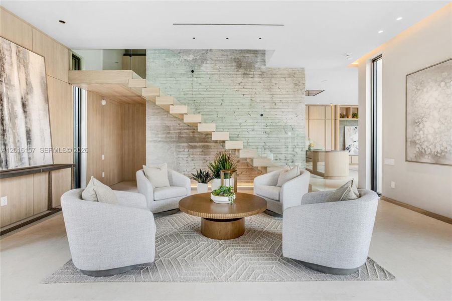 Furnished interior view inside a new home in , Miami Beach (Image 14).