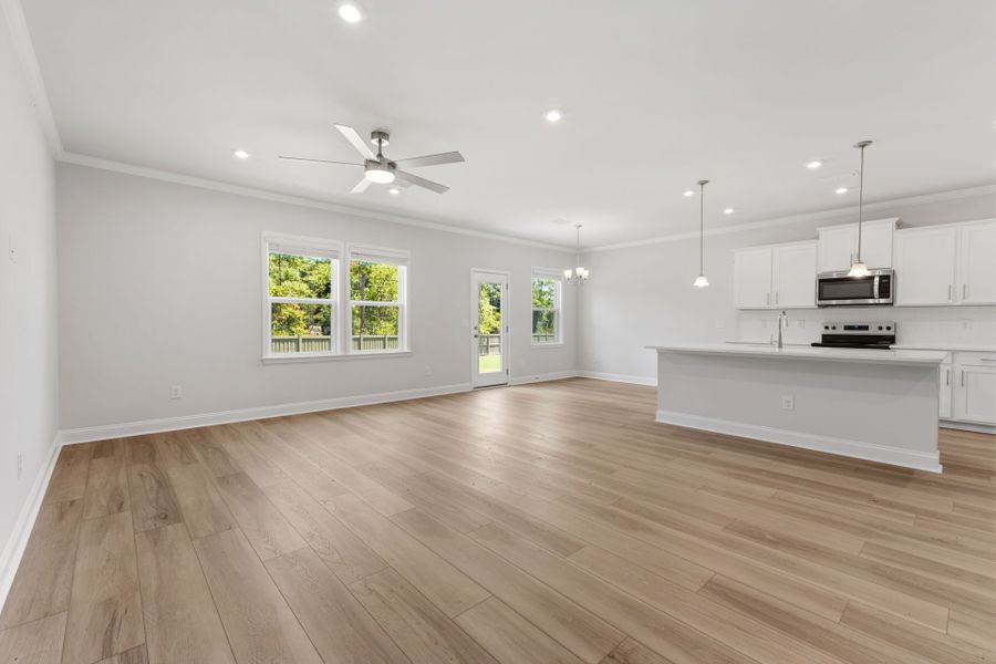 Spacious, unfurnished interior of a new home in Solserra, Shallotte (Image 19). Spacious, unfurnished interior of a new home in Solserra, Shallotte (Image 19).