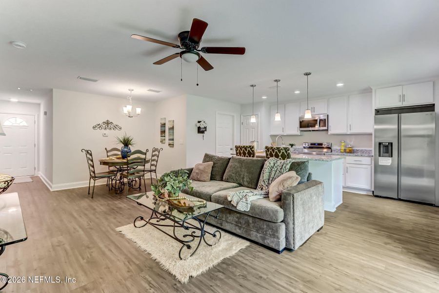 Furnished interior view inside a new home in , Jacksonville (Image 16). Furnished interior view inside a new home in , Jacksonville (Image 16).