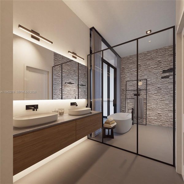 Furnished interior view inside a new home in , Pompano Beach (Image 4).