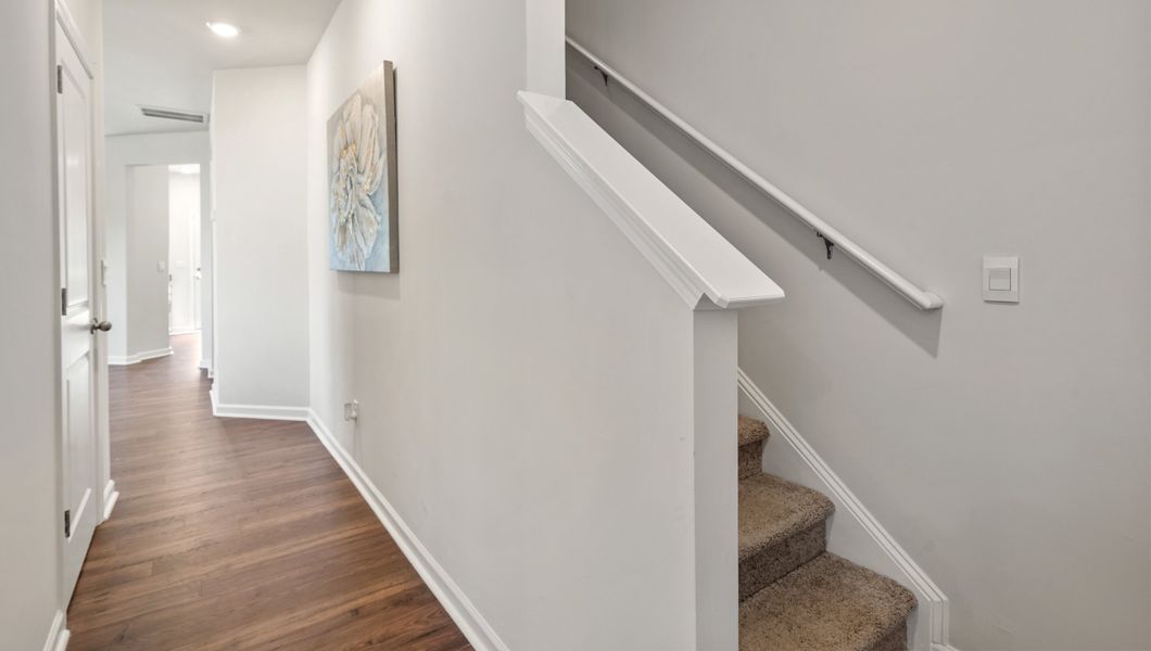 Representative furnished interior of a home built from the Newton by D.R. Horton in Brookside Ridge Townhomes, Greer (Image 5).