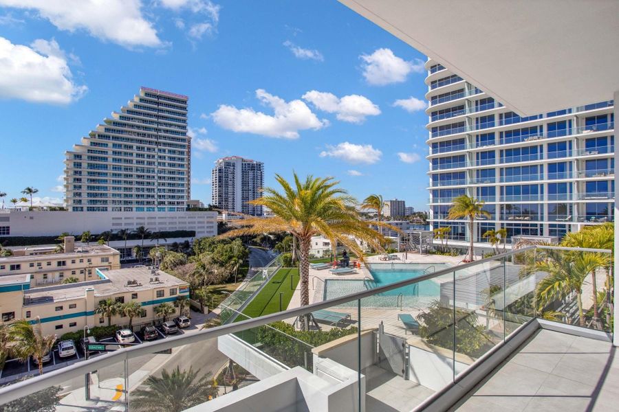Pool View from Balcony