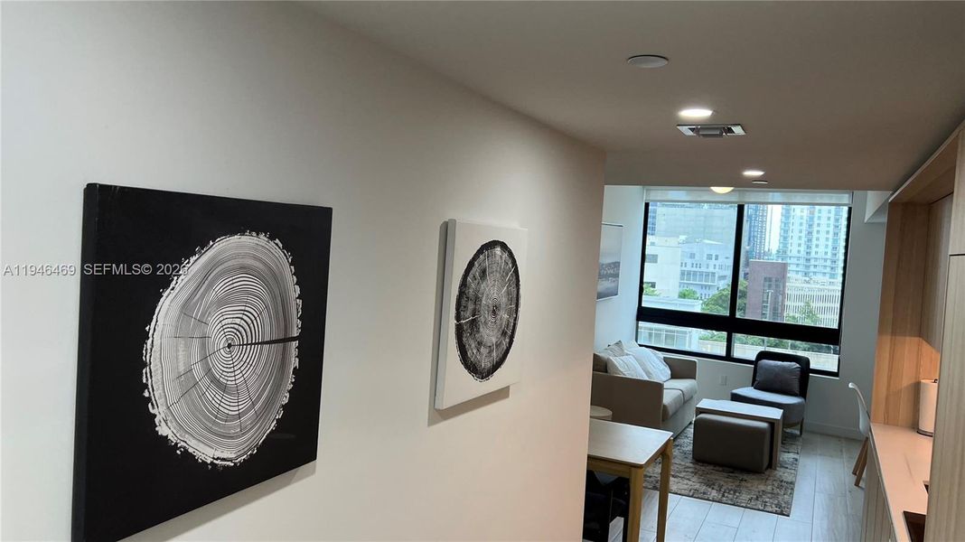 Furnished interior view inside a new home in , Miami (Image 7).