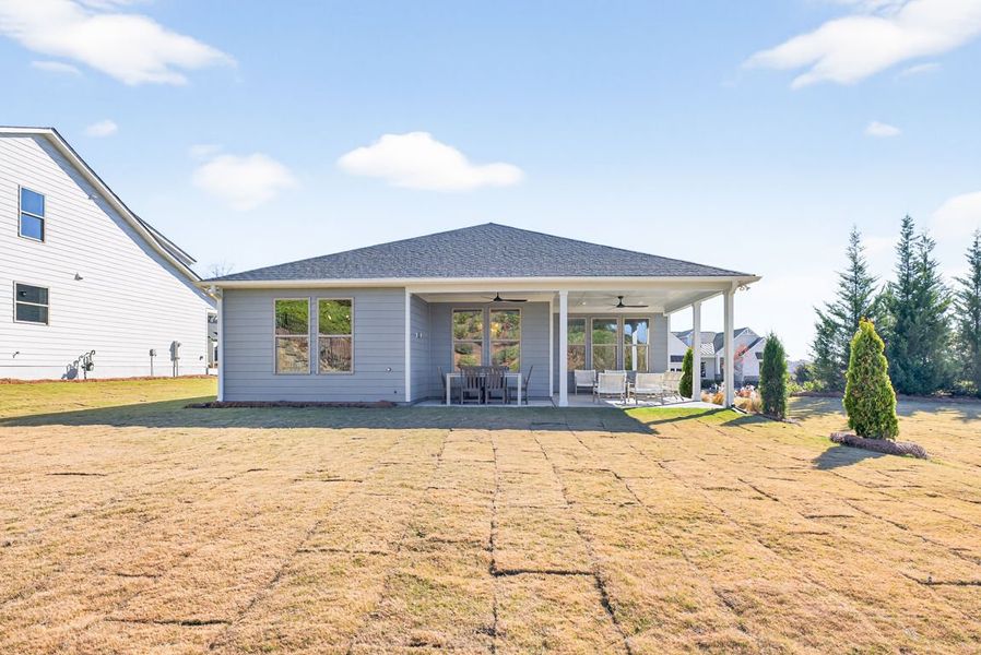 Representative exterior details of a home built from the Mystique by Del Webb in Del Webb Chateau Elan, Hoschton (Image 36). Representative exterior details of a home built from the Mystique by Del Webb in Del Webb Chateau Elan, Hoschton (Image 36).
