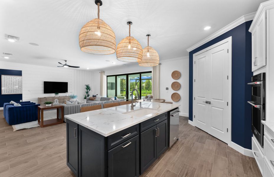 Center island in the kitchen Center island in the kitchen