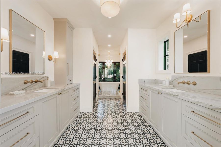 Furnished interior view inside a new home in , Miami (Image 3).