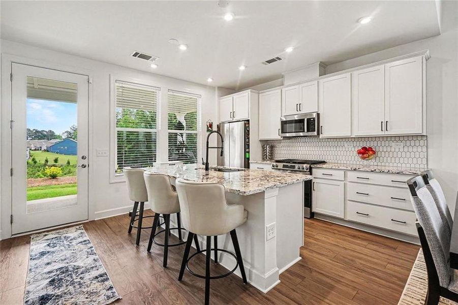 Furnished interior view inside a new home in , Hoschton (Image 13).