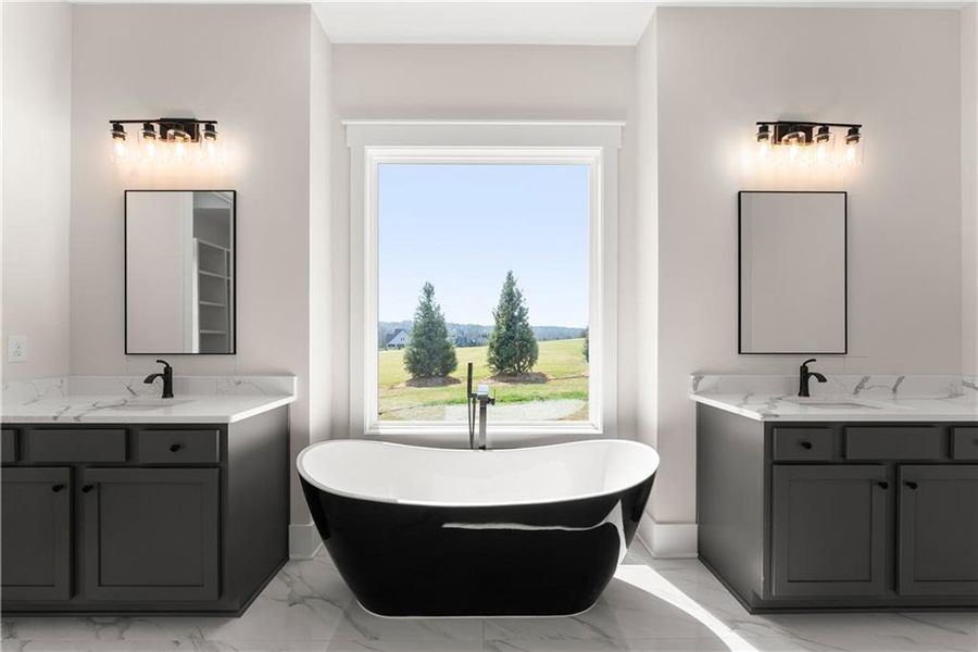 Furnished interior view inside a new home in , Dawsonville (Image 14).