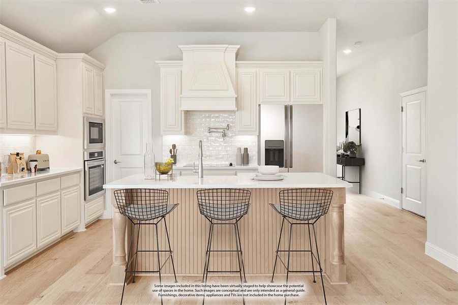 Furnished interior view inside a new home in Sunrise at Garden Valley, Waxahachie (Image 12).