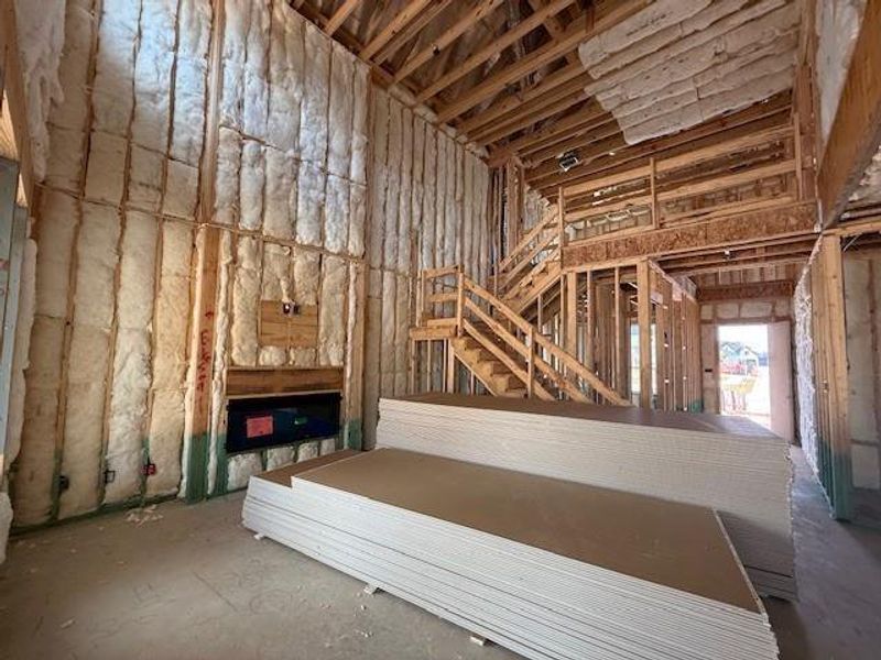 In-progress construction of a new home in Tompkins Reserve, Katy, TX (Image 7).