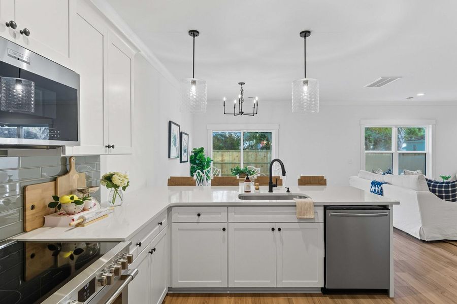 Furnished interior view inside a new home in , Charleston (Image 10).