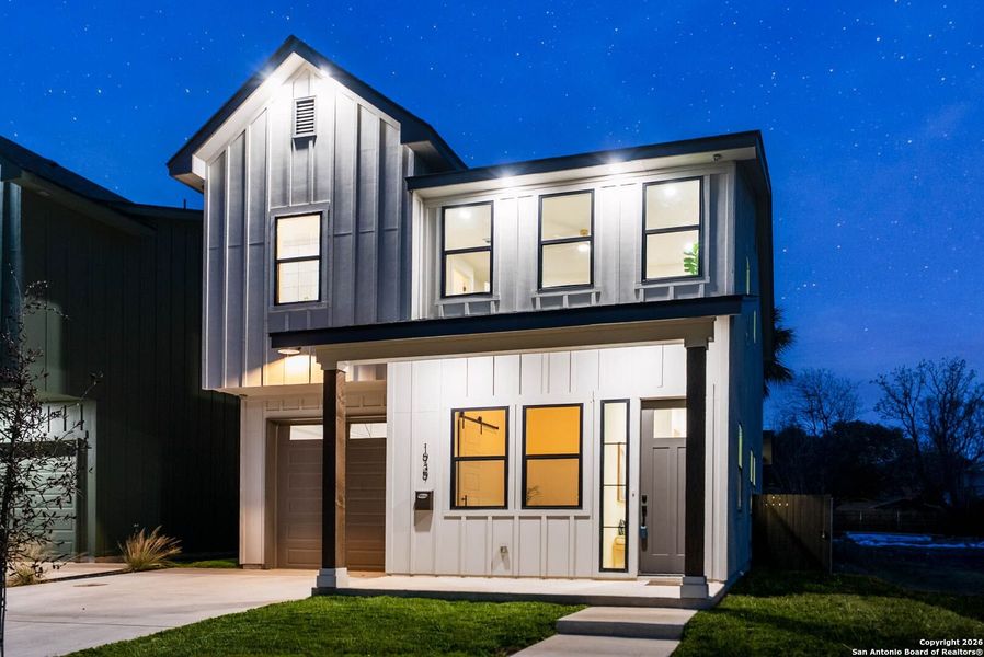 Front exterior of a new home in , San Antonio, TX, highlighting curb appeal (Image 22).