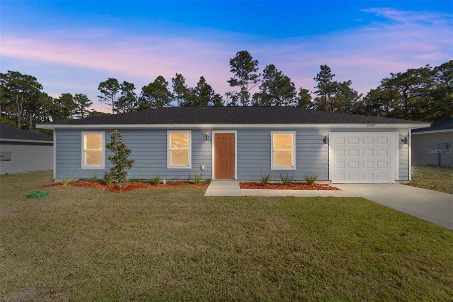 Front exterior of a new home in , Dunnellon, FL, highlighting curb appeal (Image 22). Front exterior of a new home in , Dunnellon, FL, highlighting curb appeal (Image 22).