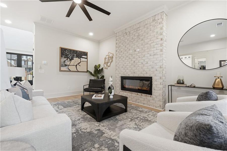 Furnished interior view inside a new home in , Gainesville (Image 9). Furnished interior view inside a new home in , Gainesville (Image 9).