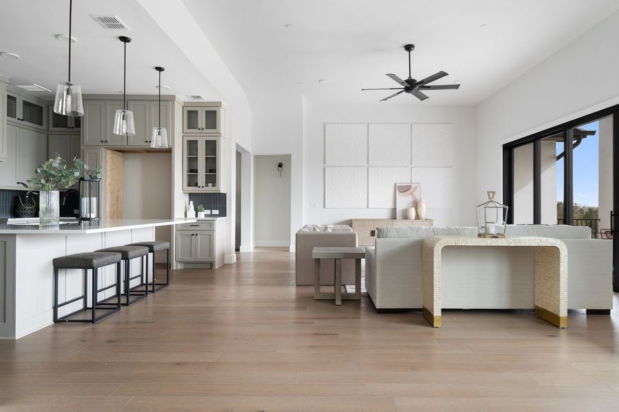 Furnished interior view inside a new home in Milky Way at River Place, Austin (Image 20).