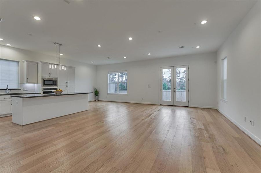 Seamless flow from the great room into the kitchen and dining area!