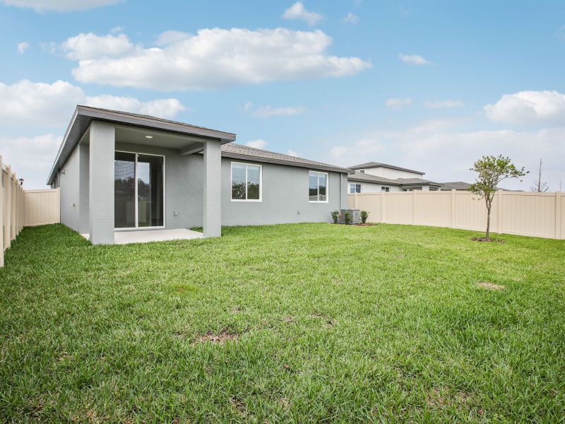 Exterior details and patio area of a home in Two Rivers - Classic Series, Zephyrhills (Image 3). Exterior details and patio area of a home in Two Rivers - Classic Series, Zephyrhills (Image 3).
