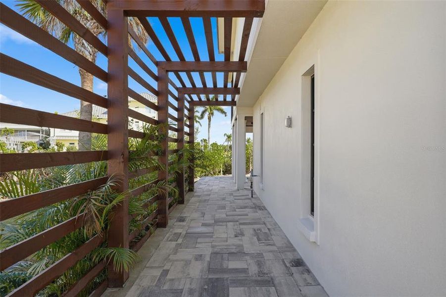 Exterior details and patio area of a home in , Englewood (Image 34).