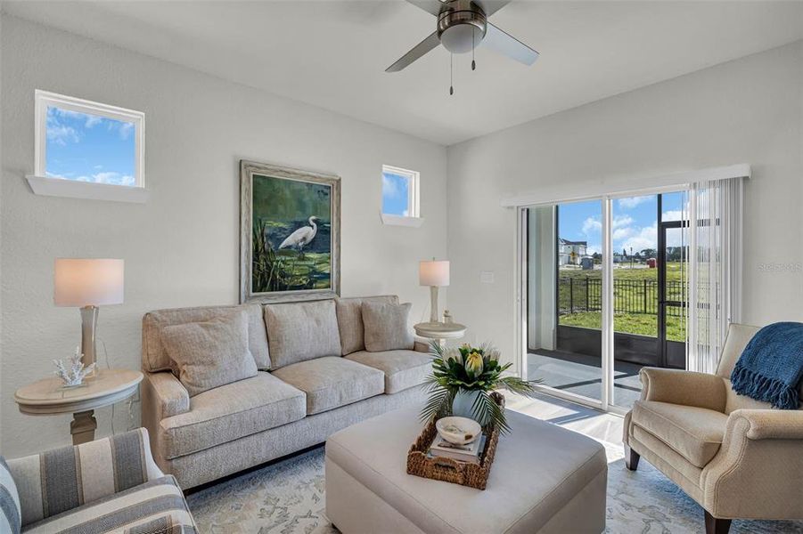 Furnished interior view inside a new home in , Hudson (Image 18).