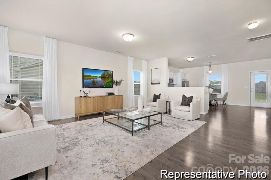 Furnished interior view inside a new home in Morgan Hills, Albemarle (Image 5).