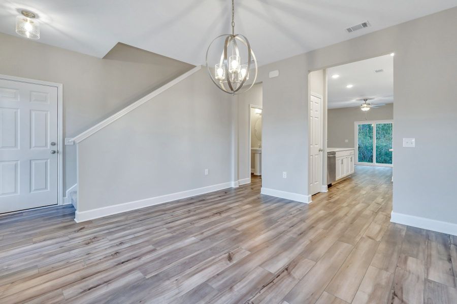 Representative unfurnished interior of a home built from the New Haven Town A by Ernest Homes in New Haven At Belmont Glen, Guyton (Image 22). Representative unfurnished interior of a home built from the New Haven Town A by Ernest Homes in New Haven At Belmont Glen, Guyton (Image 22).