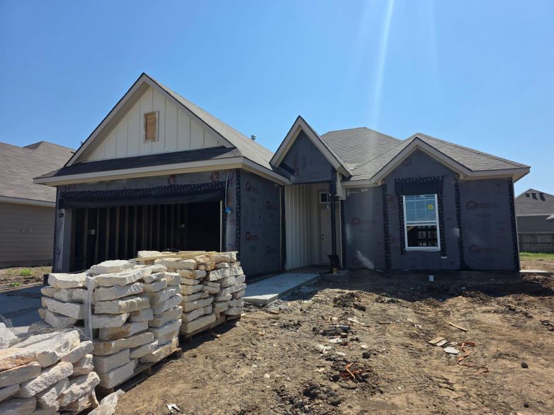 In-progress construction of a new home in , Brenham, TX (Image 7).