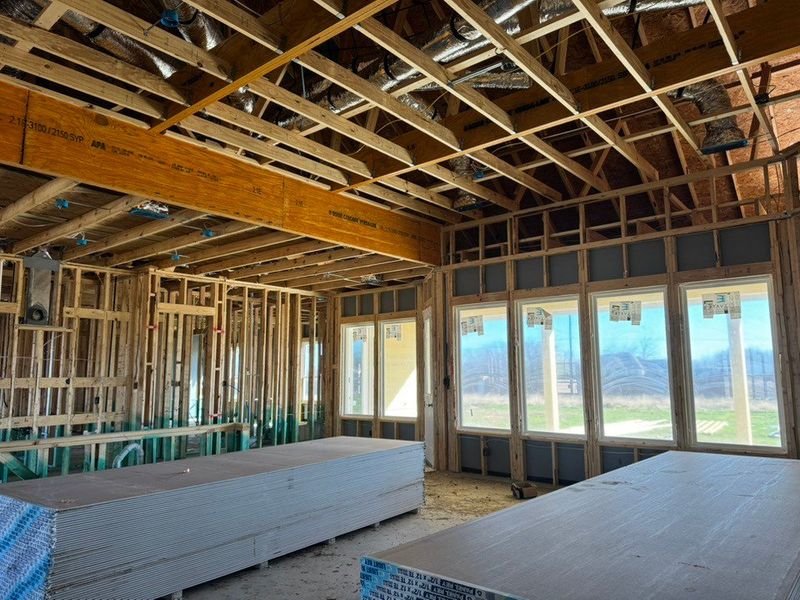In-progress construction of a new home in Rocky Top, Krum, TX (Image 8).