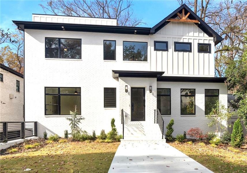 Front exterior of a new home in , Atlanta, GA, highlighting curb appeal (Image 30).