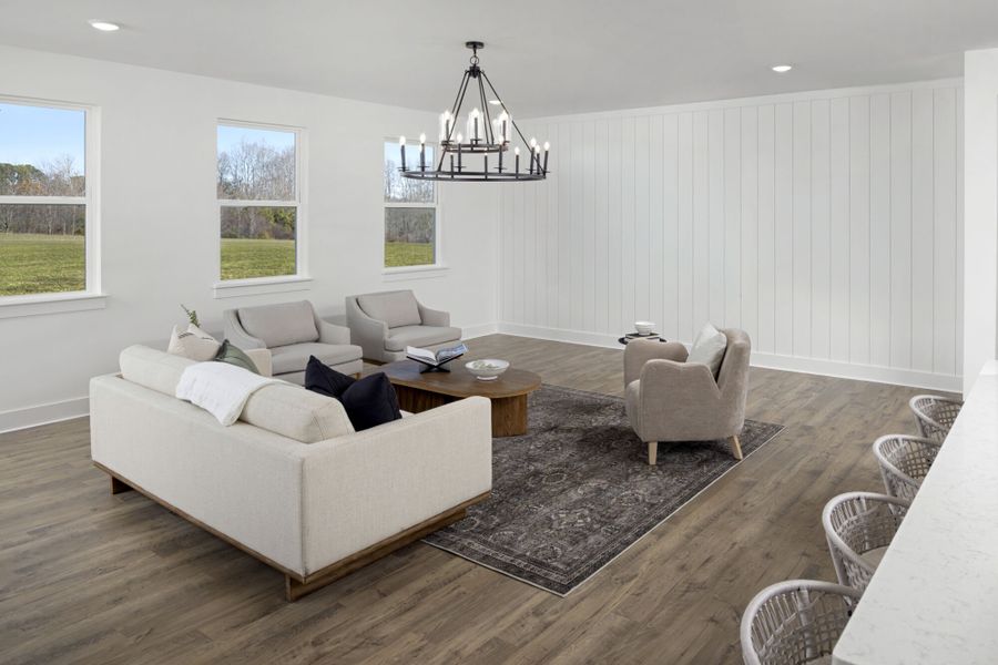 Representative furnished interior of a home built from the Allegheny by Mattamy Homes in Clarabella, Fuquay Varina (Image 10).