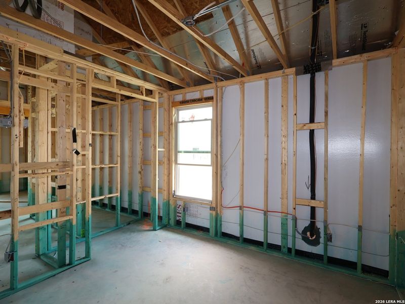 In-progress construction of a new home in Everly Estates, San Antonio, TX (Image 25).