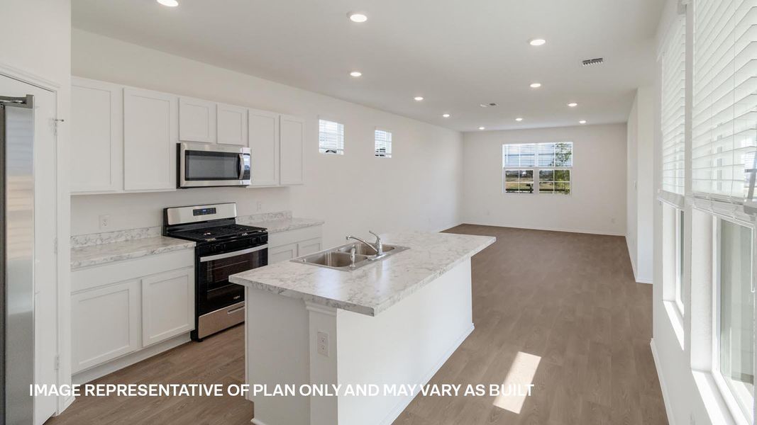 Furnished interior view inside a new home in Valverde, Bastrop (Image 7).