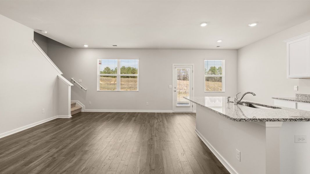 Spacious, unfurnished interior of a new home in Byrd Village, Graniteville (Image 15).