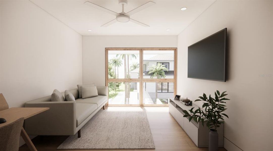 Furnished interior view inside a new home in , Longboat Key (Image 15).